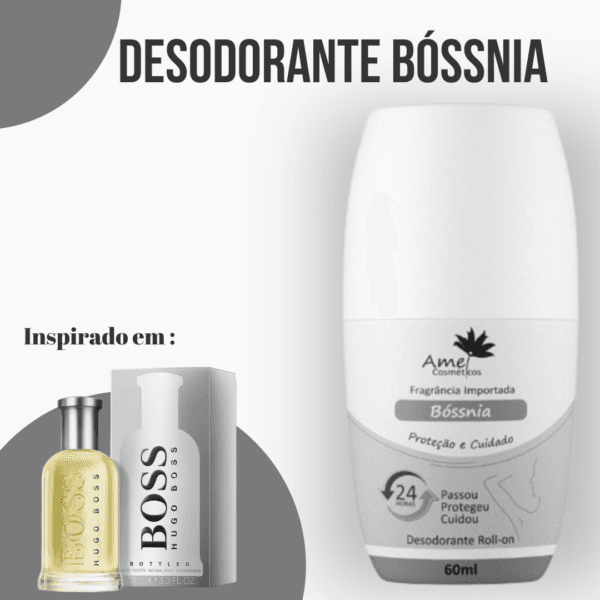 Desodorante Roll-on Bóssnia Amei Cosméticos