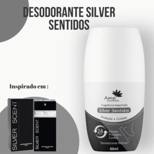 Desodorante Roll-on Silver Sentidos